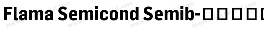 Flama Semicond Semib字体转换